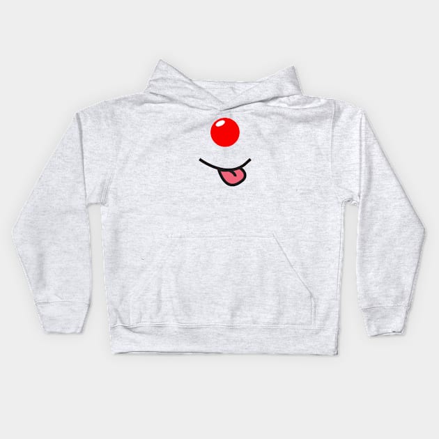 Red Nose Day, Funny Red Nose Kids Hoodie by DAHLIATTE